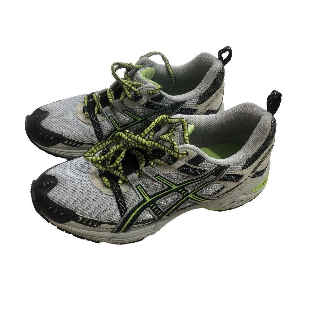 ASICS Gel Enduro 6 Lightning Raven Grey Green Womens Athletic Running Shoes 8